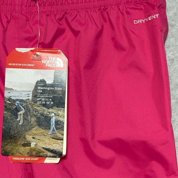 The North Face Rain Pants Girls Size 6 DryVent Pink Waterproof Pants - Picture 4 of 9